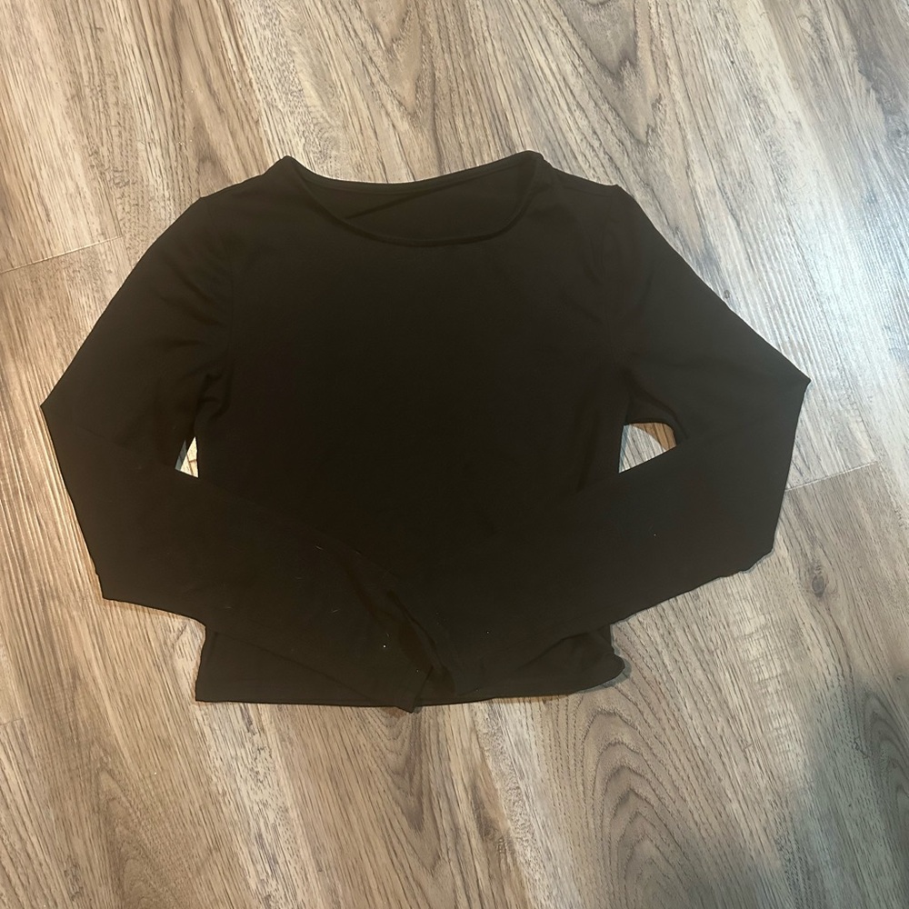 Elegant Black Long Sleeve Top